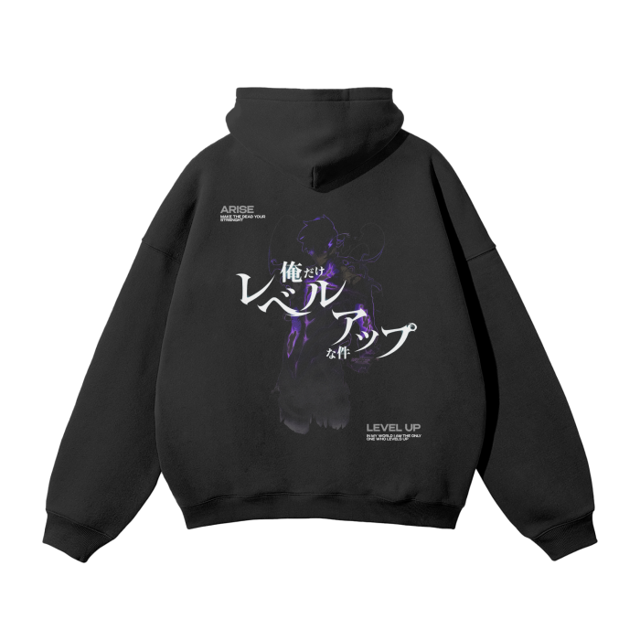 Sung Jin-woo Streetwear Hoodie Black - AY-Line Anime