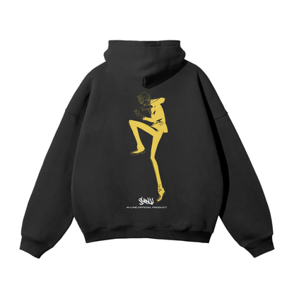 Sanji Neon Streetwear Hoodie Black - AY-Line Anime