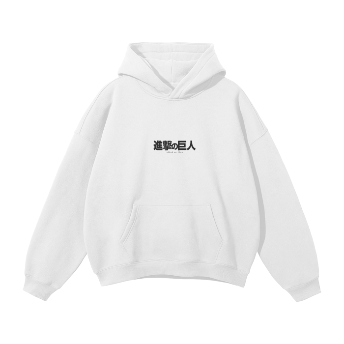 The Rumbling Streetwear Hoodie White - AY-Line Anime