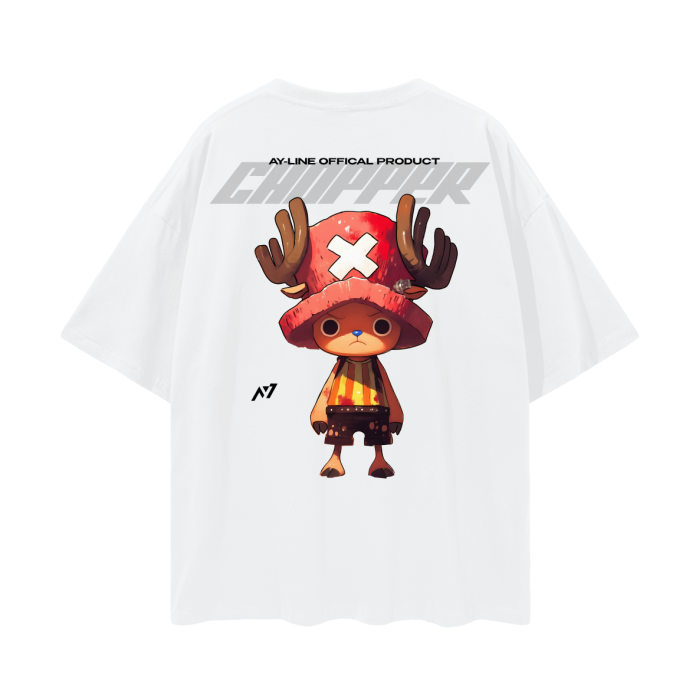 Chopper Y2K Streetwear Shirt White - AY-Line Anime