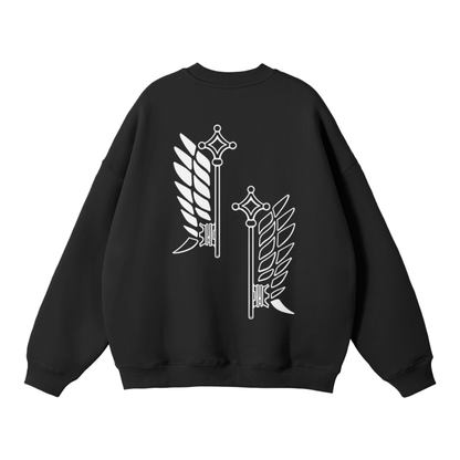 Survey Corps Streetwear Sweatshirt Black - AY-Line Anime