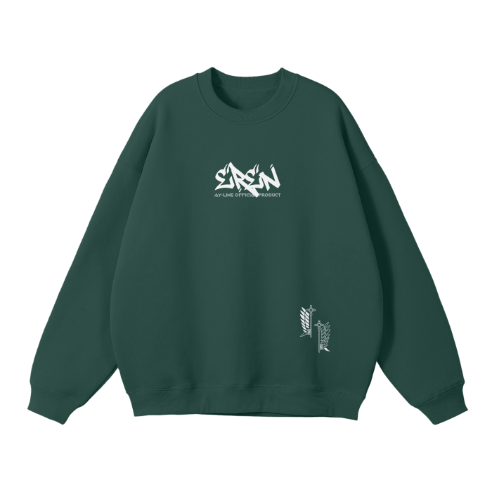 Eren Streetwear Green Sweatshirt - AY-Line Anime