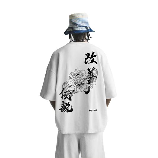 Luffy Gear 5 Streetwear Shirt White - AY-Line Anime