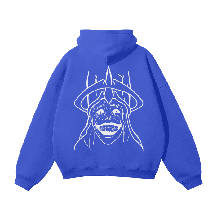 God Statue Streetwear Hoodie Blue - AY-Line Anime