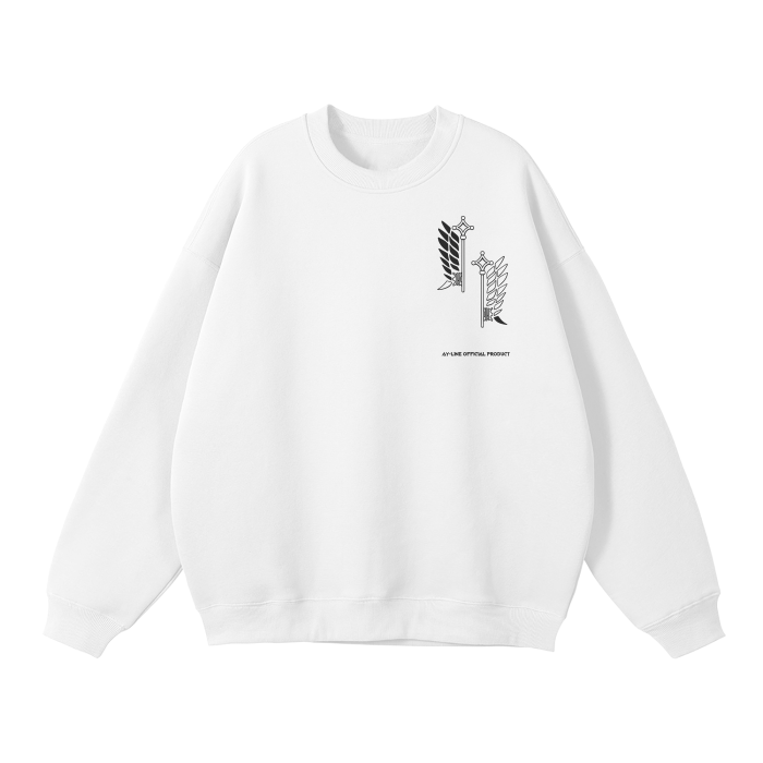 Survey Corps Streetwear Sweatshirt White - AY-Line Anime