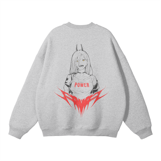 Power Streetwear Sweatshirt Grey - AY-Line Anime