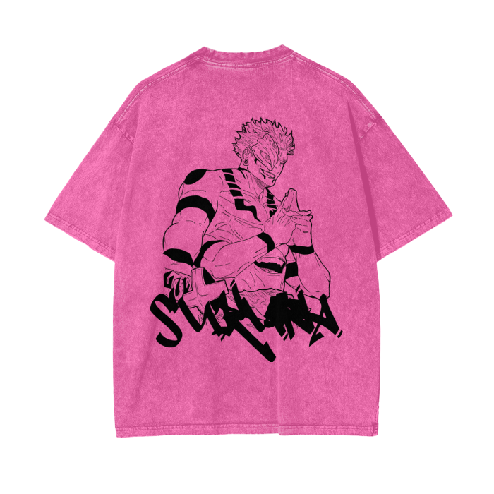 The Disgraced One Streetwear Shirt Pink Washed - AY-Line Anime