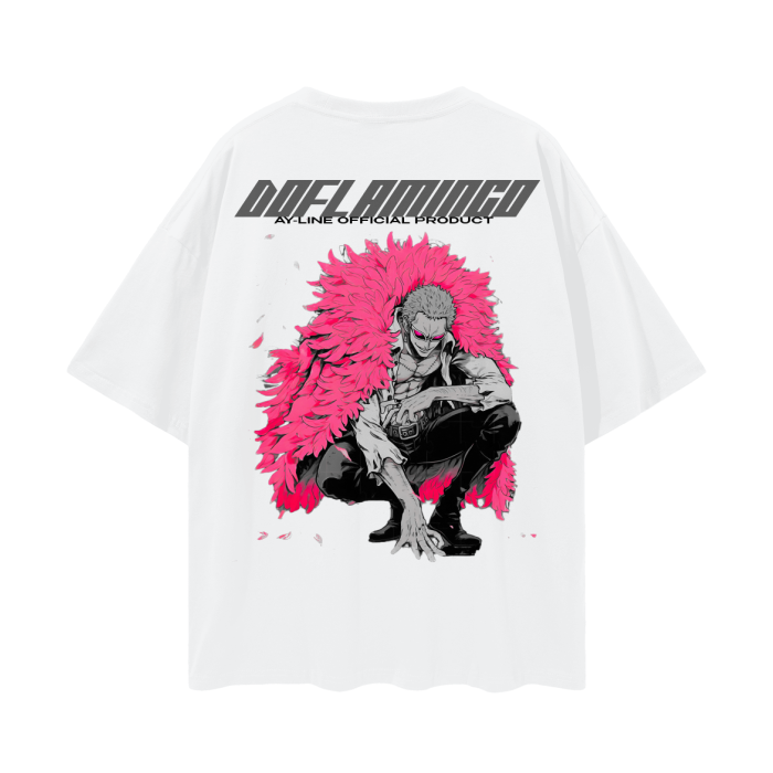 Doflamingo Y2K Streetwear Shirt White - AY-Line Anime