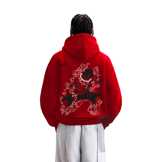 Ace Streetwear Hoodie Red - AY-Line Anime