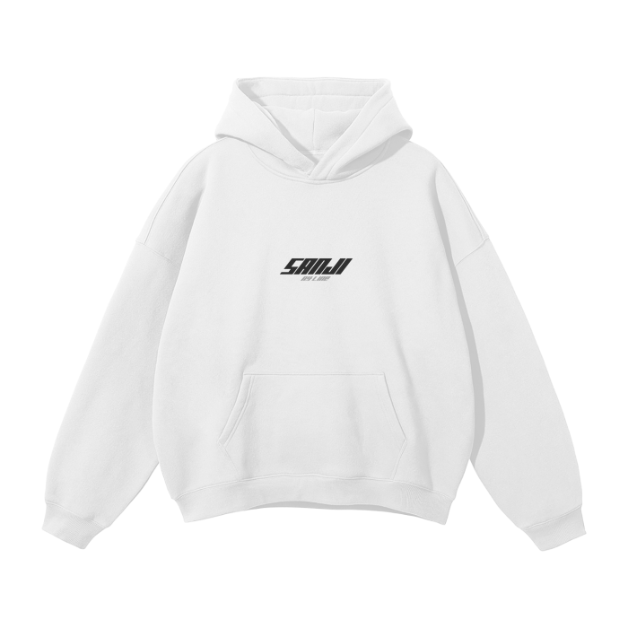 Sanji Y2K Streetwear Hoodie White - AY-Line Anime