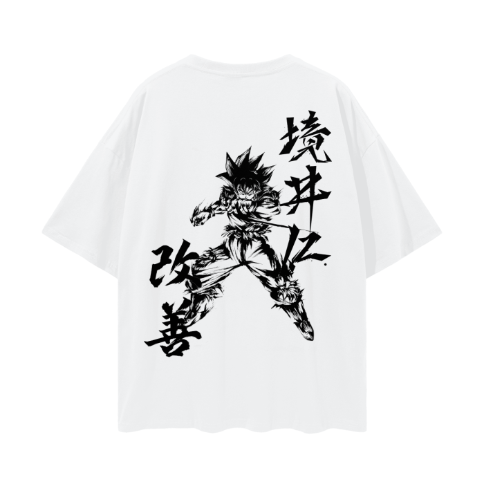 Goku Graffiti Streetwear Shirt White - AY-Line Anime