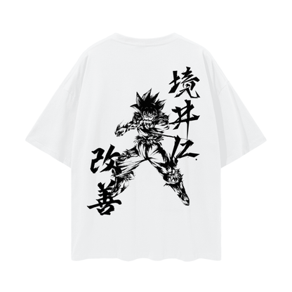 Goku Graffiti Streetwear Shirt White - AY-Line Anime