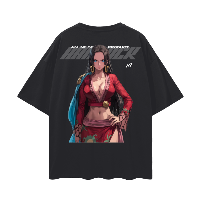 Boa Hancock Y2K Streetwear Shirt Black - AY-Line Anime