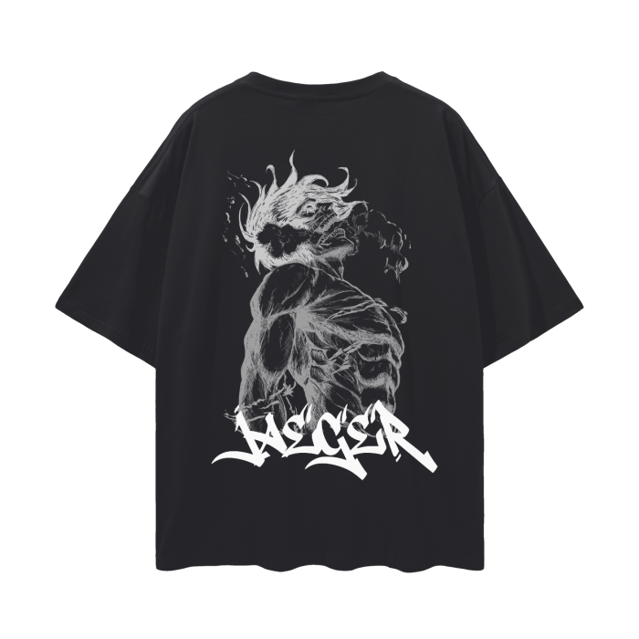 Eren Graffiti Streetwear Shirt Black - AY-Line Anime