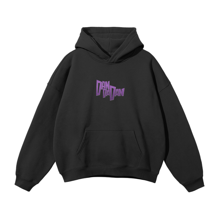 Violet Vortex Streetwear Hoodie Black - AY-Line Anime