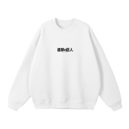 The Rumbling Streetwear Sweatshirt White - AY-Line Anime