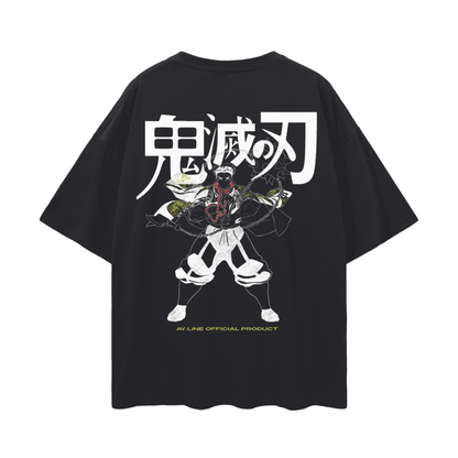 Gyomei Himejima Streetwear Shirt Black - AY-Line Anime