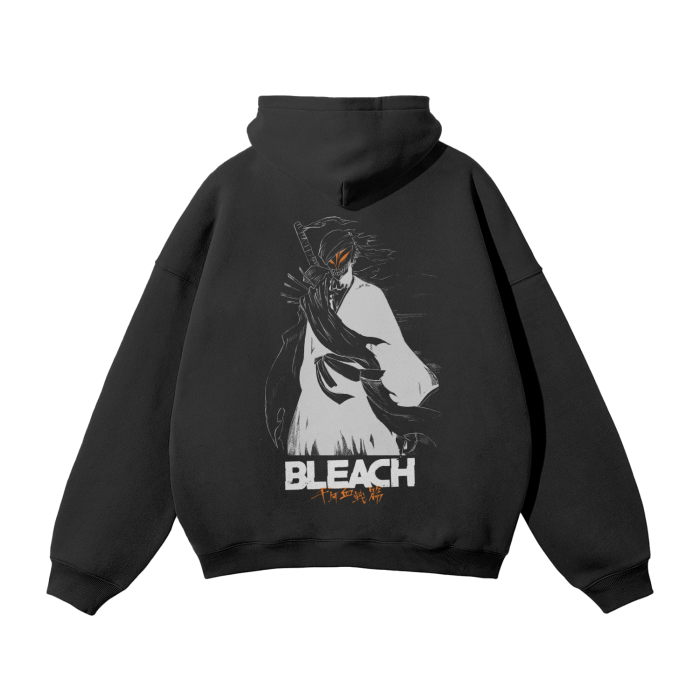 Ichigo Hollow Mask Streetwear Hoodie Black - AY-Line Anime