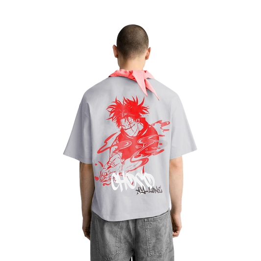 Choso Graffiti Streetwear Shirt Grey - AY-Line Anime