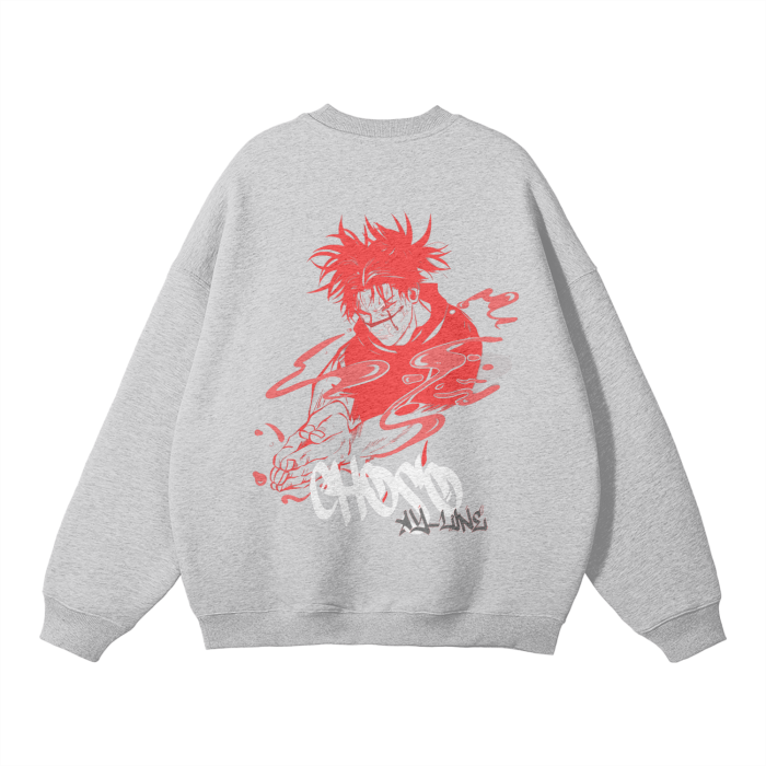 Choso Graffiti Streetwear Sweatshirt Grey - AY-Line Anime