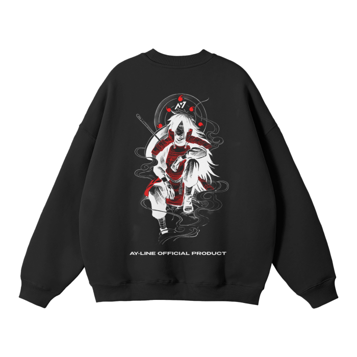 Eye of the Moon Streetwear Sweatshirt Black - AY-Line Anime