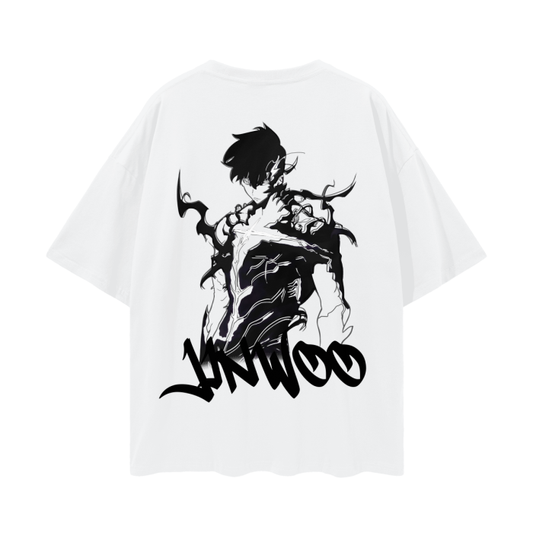 Sung Jin-woo Graffiti Streetwear Shirt White - AY-Line Anime