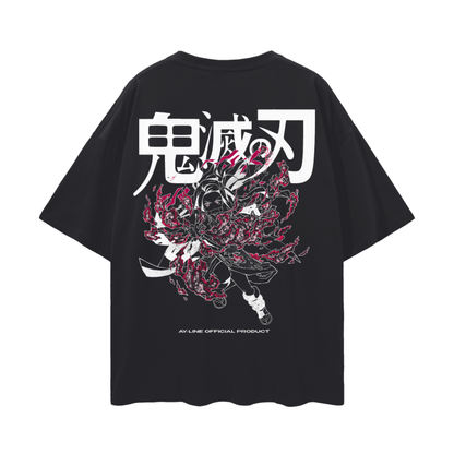 Nezuko Streetwear Shirt Black - AY-Line Anime