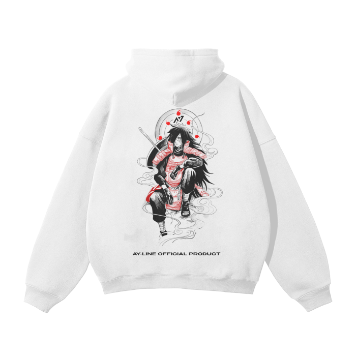 Eye of the Moon Streetwear Hoodie White - AY-Line Anime