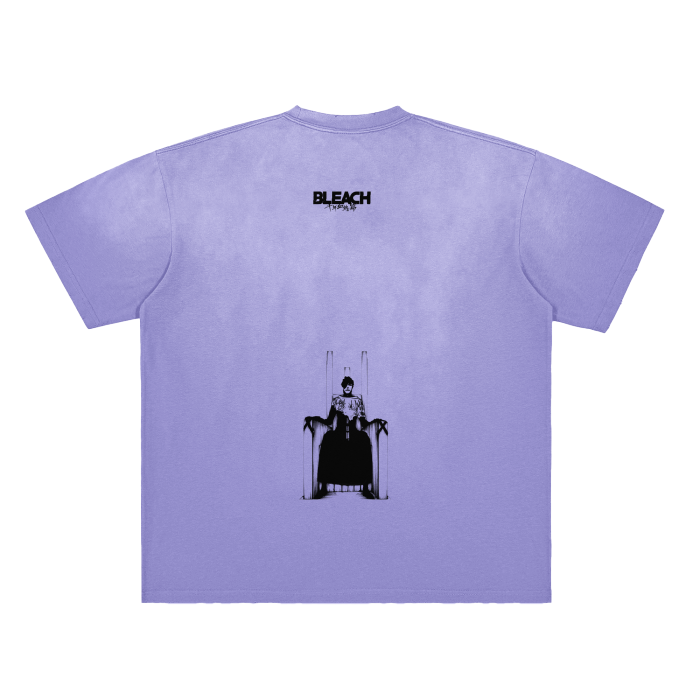 Aizen Streetwear Shirt Purple Washed Heavy Weight - AY-Line Anime