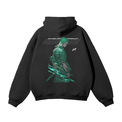 Zoro Y2K Streetwear Hoodie Black - AY-Line Anime