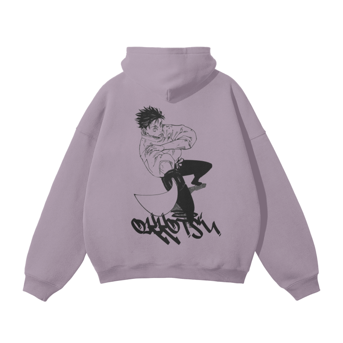 Yuta Graffiti Streetwear Hoodie Purple - AY-Line Anime