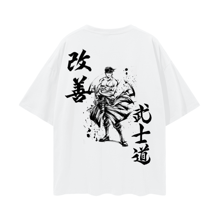 Zoro Graffiti Streetwear Shirt White - AY-Line Anime