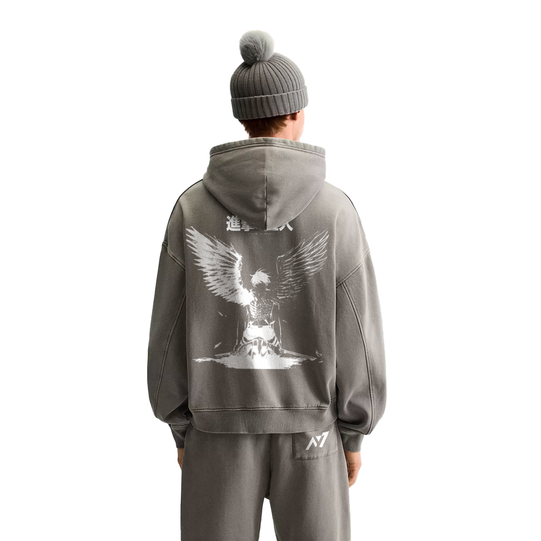 Eren Fallen Angel Streetwear Hoodie - AY-Line Anime