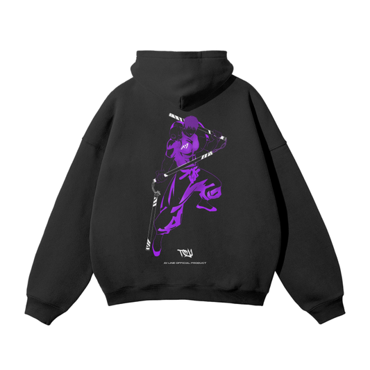 Sorcerer Killer Neon Streetwear Hoodie Black - AY-Line Anime