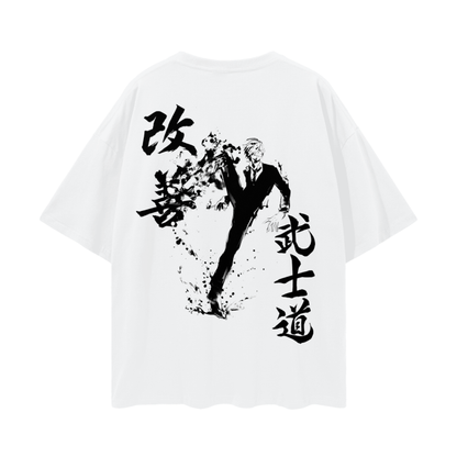 Sanji Graffiti Streetwear Shirt White - AY-Line Anime