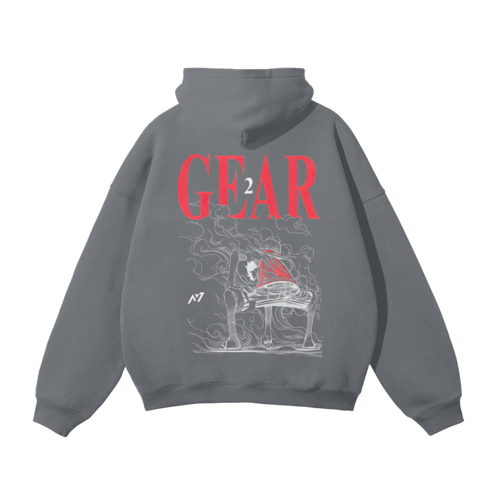 Luffy Gear 2 Streetwear Hoodie - AY-Line Anime