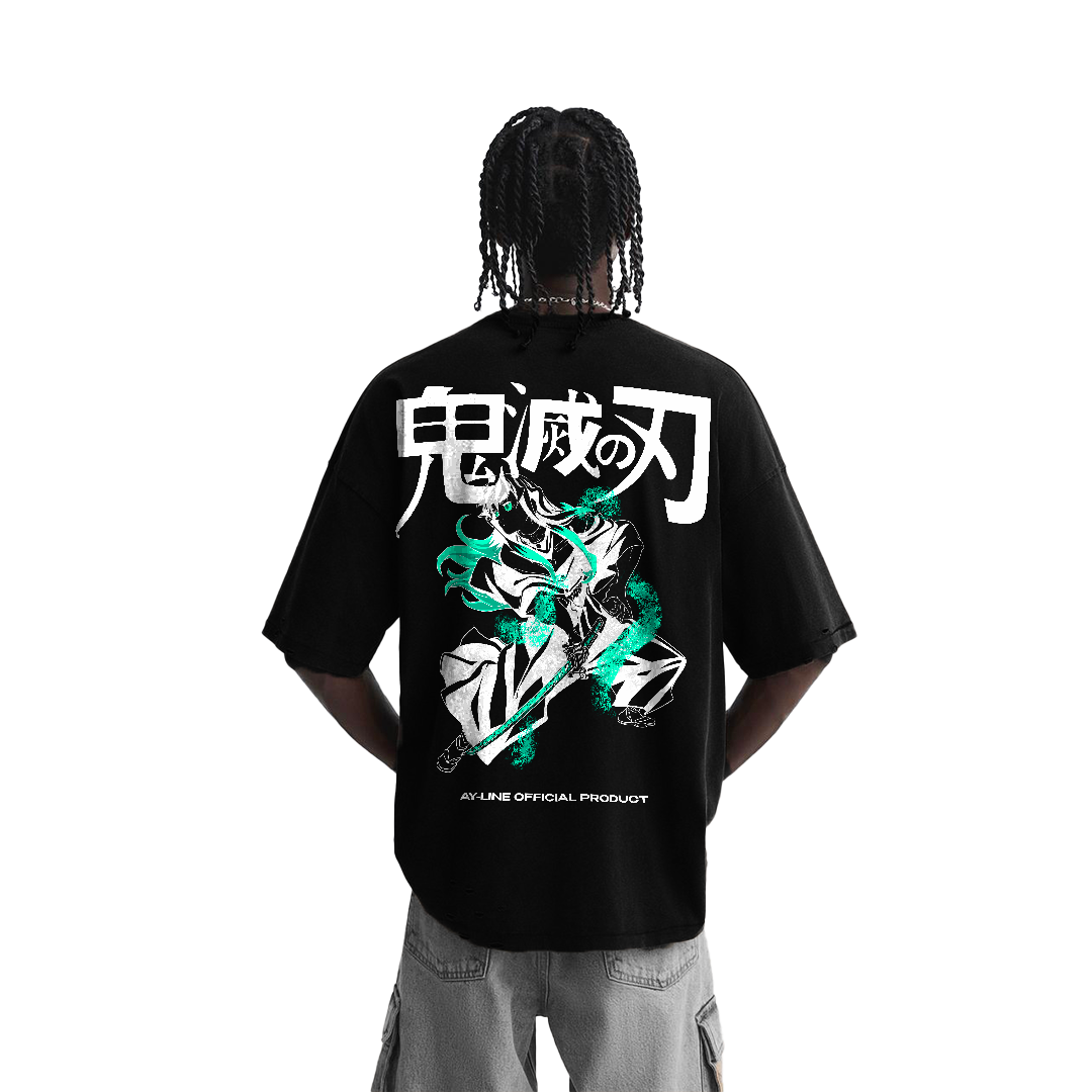 Muichiro Streetwear Shirt Black - AY-Line Anime