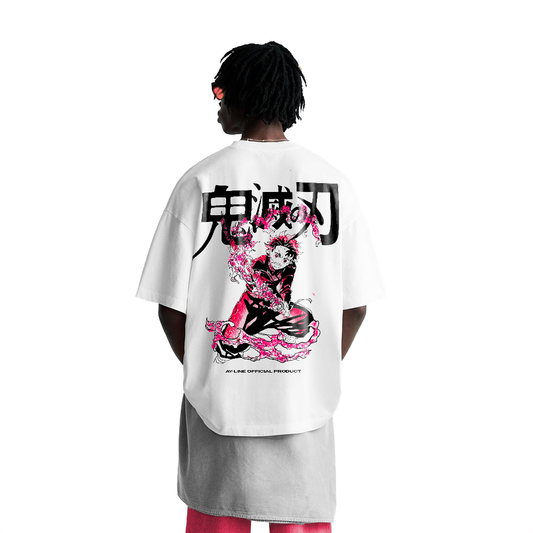 Tanjiro Streetwear Shirt White - AY-Line Anime